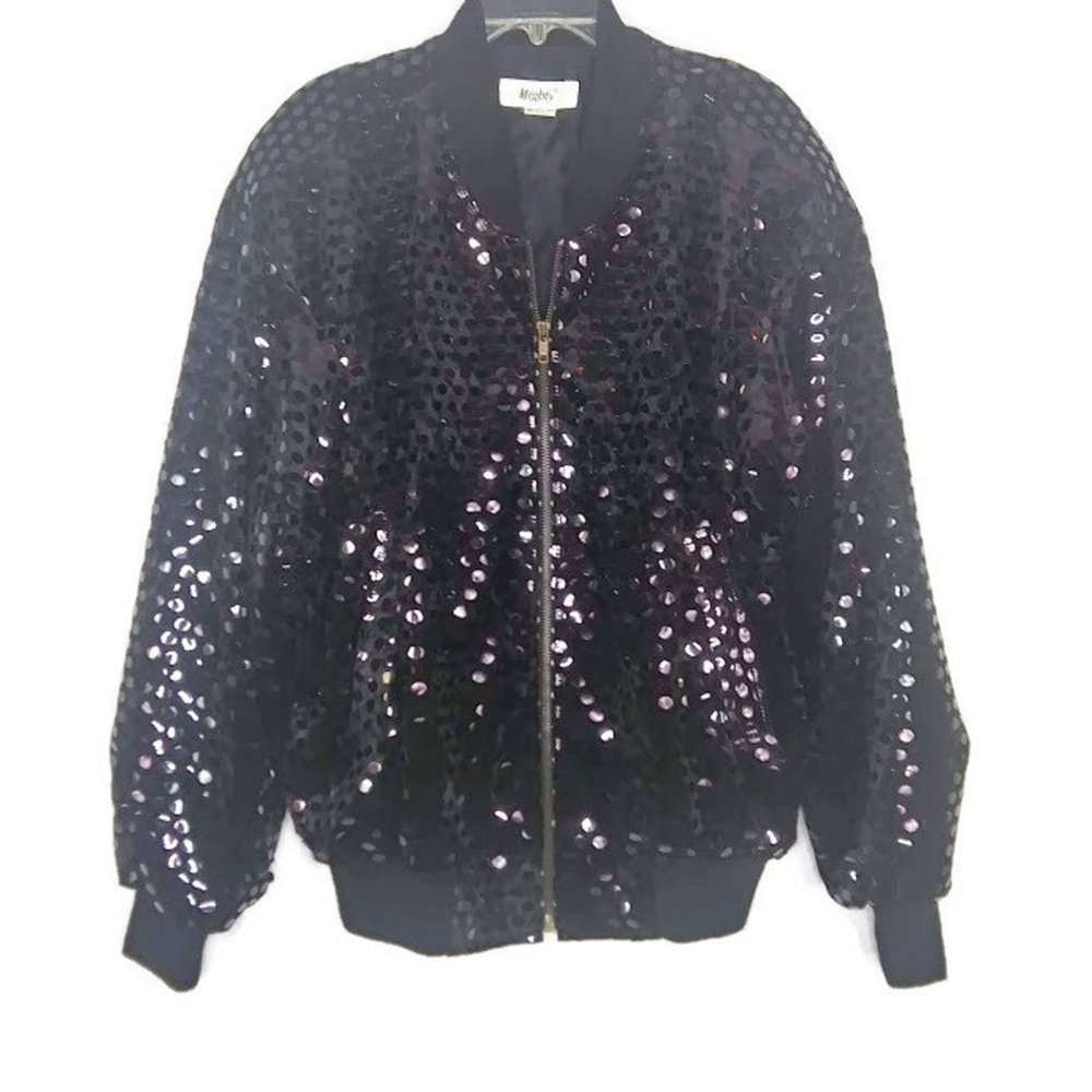 1980's Shiny Dot Velvet Jacket